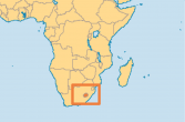 Lesotho - położenie na mapie Afryki