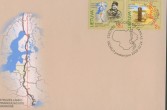 litewska koperta pierwszego dnia obiegu z Południkiem Struvego