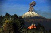 wybuch Popocatépetl