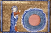 Chrystus z kulą ziemską wg średniowiecznego rysunku