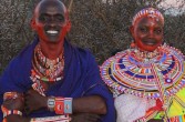 młoda para u Masajów