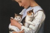 Dziewczynka z kotami