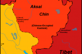 mapa Aksai Chin