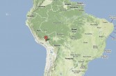 La Rinconada na mapie Ameryki Południowej