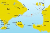 położenie archipelagu Gili na mapie