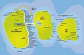 mapa archipelagu Gili
