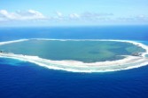 atol Clipperton z lotu ptaka
