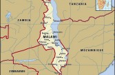 Malawi na mapie Afryki