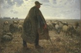 Pasterz pilnujący stada