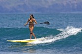 SUP (stand-up paddle board) stań na desce i wiosłuj.