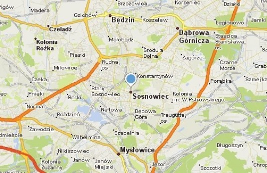 Miasto Sosnowiec- Urząd Miasta : mapa 1