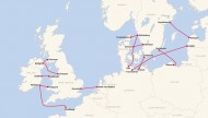 Stena Line Gdynia mapa połączeń