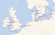 Stena Line Gdynia mapa połączeń